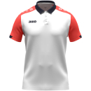 Polo Dynamic weiß/coral/marine XL