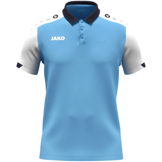 Polo Dynamic skyblue/white/seablue S