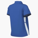 Damen-Polo ACADEMY 25 royalblau/weiß