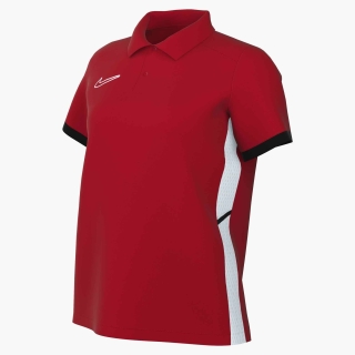 Damen-Polo ACADEMY 25 rot/weiß