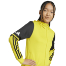 Kinder-Kapuzenjacke SQUADRA 25 gelb/schwarz