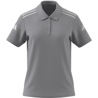 Damen Polo SQUADRA 25 hellgrau/weiß