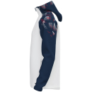 Hooded jacket Sonic white/seablue/red