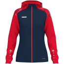 Kapuzenjacke Sonic Damen marine/rot