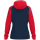 Kapuzenjacke Sonic Damen marine/rot