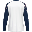 Longsleeve Sonic white/seablue/red