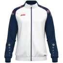 Polyester jacket Sonic white/seablue/red