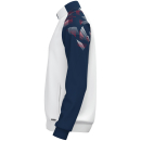Polyester jacket Sonic white/seablue/red