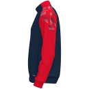 Polyester jacket Sonic seablue/red