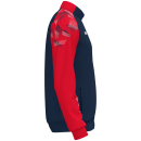 Polyester jacket Sonic seablue/red