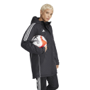 TIRO 24 Womens Parka BLACK/WHITE