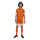 SQUADRA 25 Kinder-Short TEAM ORANGE/WHITE