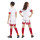 SQUADRA 25 Kinder-Short WHITE/TEAM POWER RED