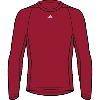 TECH-FIT Youth Longsleeve TEAM POWER RED