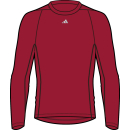 TECH-FIT Youth Longsleeve TEAM POWER RED