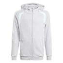 TIRO 26 LEAGUE Youth Hooded jacket TEAM LIGHT GREY/WHITE