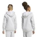 TIRO 26 LEAGUE Youth Hooded jacket TEAM LIGHT GREY/WHITE