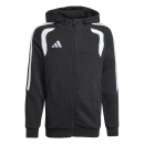 TIRO 26 LEAGUE Youth Hooded jacket BLACK/WHITE