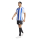STRIPED 24 Trikot WHITE/ROYAL BLUE 2XL