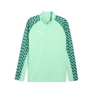 teamLIGA26 Training 1/4 Zip Top Mint Jelly-PUMA White-Emerald Ice