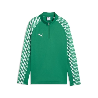 teamLIGA26 Ziptop Junior Sport Green-PUMA White-Sport Green
