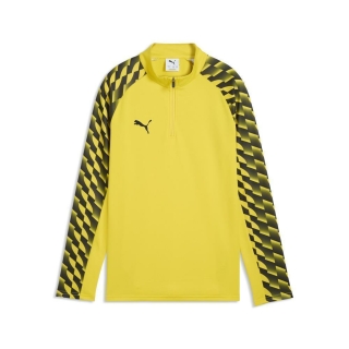 teamLIGA26 Training 1/4 Zip Top Junior Faster Yellow-PUMA Black-PUMA Black