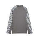 teamLIGA26 Ziptop Junior Flat Medium Gray-PUMA White-Flat...