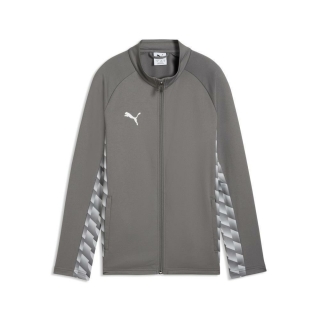 teamLIGA26 Trainingsjacke Junior Flat Medium Gray-PUMA White-Flat Light Gray