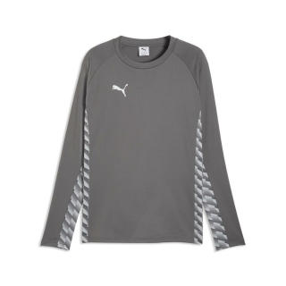 teamLIGA26 Trainingssweat Flat Medium Gray-PUMA White-Flat Light Gray