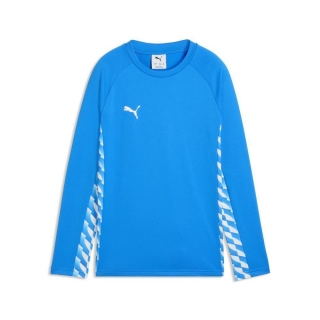 teamLIGA26 Training Sweat Junior Electro Royal-PUMA White-Electro Royal