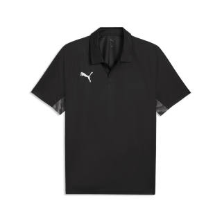 teamLIGA26 Sideline Polo PUMA Black-PUMA White-Flat Dark Gray