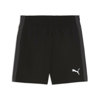 teamLIGA26 Sideline Shorts Junior PUMA Black-PUMA White-Flat Dark Gray