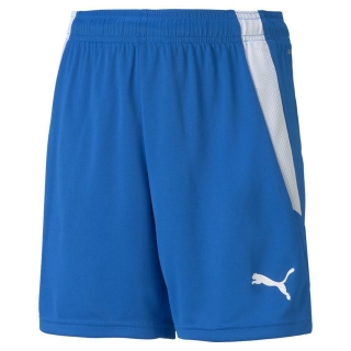 teamLIGA Shorts Junior Electric Blue Lemonade-Puma White