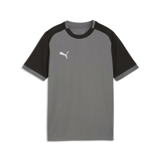 teamLIGA26 Matchday Jersey Jr Flat Medium Gray-PUMA White-PUMA Black