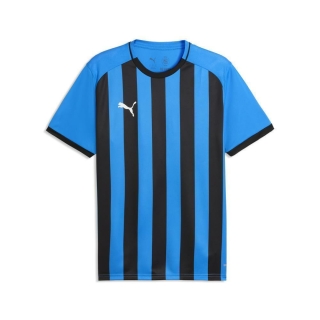 teamLIGA26 Striped Jersey Electro Royal-PUMA White-PUMA Black