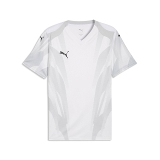 teamFINAL Graphic Jersey PUMA White-PUMA Black-Flat Light Gray