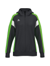 CELEBRATE 125 Trainingsjacke with hood schwarz/green gecko