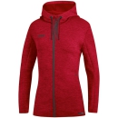 Kapuzenjacke Premium Basics rot meliert