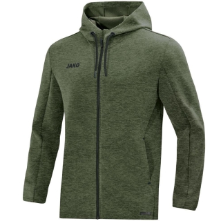 Hooded jacket Premium Basics khaki melange 42