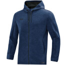 Hooded jacket Premium Basics seablue melange S