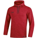 Hooded sweater Premium Basics red melange L