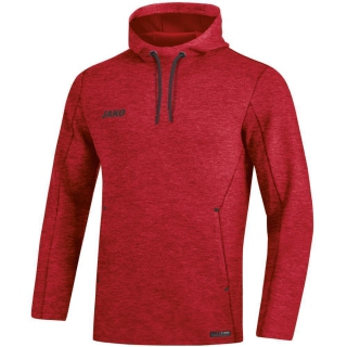Hooded sweater Premium Basics red melange 44