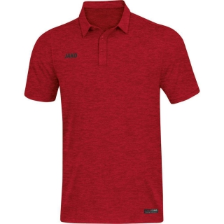 Polo Premium Basics rot meliert 4XL