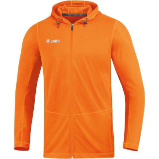 Hooded jacket Run 2.0 neon orange 128