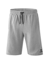 ESSENTIAL Sweat Shorts light grey marl/black