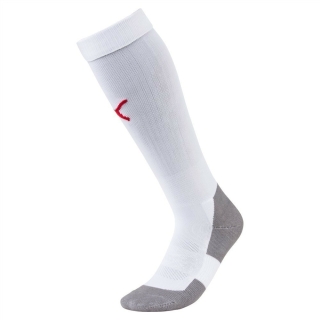 Socks LIGA Core white/red